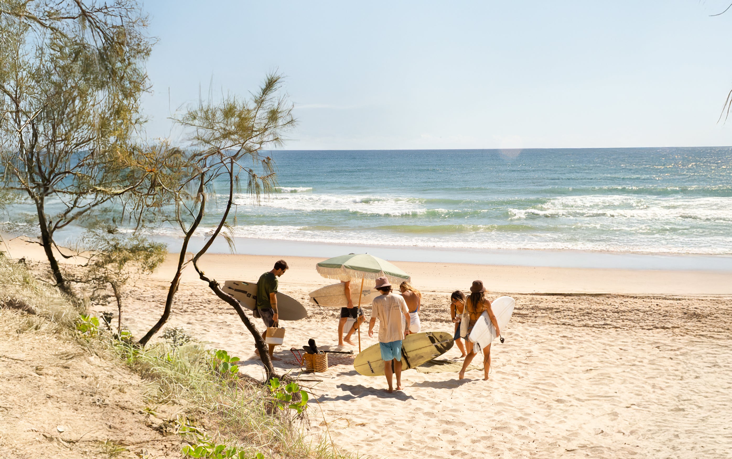 FieldDrip specialty coffee enjoyed outdoors after a surf session in Noosa — great coffee anywhere, anytime