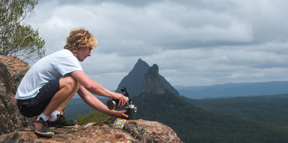 Field Drip drip coffee brewed on the go – specialty coffee for hiking, camping and outdoor adventures in Australia